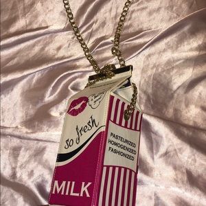 Betsy Johnson Milk Carton Purse